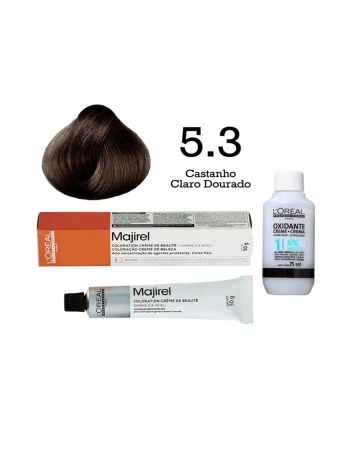 TINTURA LOREAL MAJIREL PROFISSIONAL INDIVIDUAL 5.3 CASTANHO CLARO DOURADO