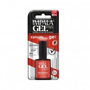 ESMALTE IMPALA GEL PLUS ESPONTANEA CREMOSO COM BLISTER 018