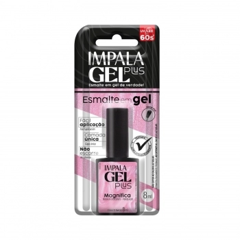 ESMALTE IMPALA GEL PLUS MAGNIFICA PEROLADO COM BLISTER 006