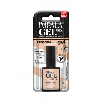 ESMALTE IMPALA GEL PLUS ADMIRAVEL TRANSPARENTE COM BLISTER 004
