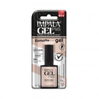 ESMALTE IMPALA GEL PLUS MOTIVADA CREMOSO COM BLISTER 020