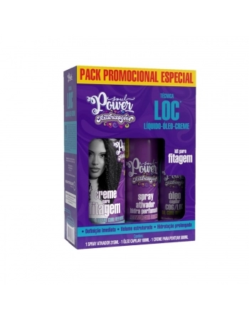 KIT SOUL POWER CREME PENTEAR+OLEO+SPRAY 500/315/100ML TECNICA LOC FITAGEM