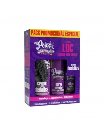 KIT SOUL POWER CREME PENTEAR+OLEO+SPRAY 500/315/100ML TECNICA LOC DEDOLISS