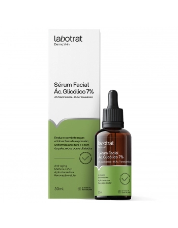 SERUM FACIAL LABOTRAT 30ML DERMO SKIN ACIDO GLICOLICO DERMO 7%