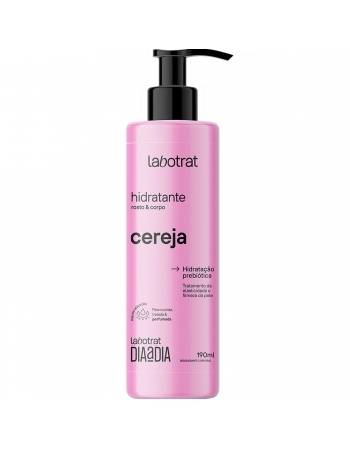 LOCÃO HIDRATANTE CORPO/ROSTO LABOTRAT 190ML DIA/DIA CEREJA