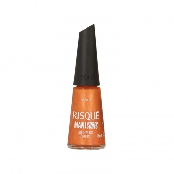 ESMALTE RISQUE MANI CORES CREDITA NO BRILHO METALICO SEM BLISTER
