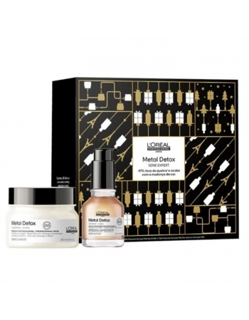 KIT MASCARA + OLEO LOREAL 250/50ML METAL DETOX