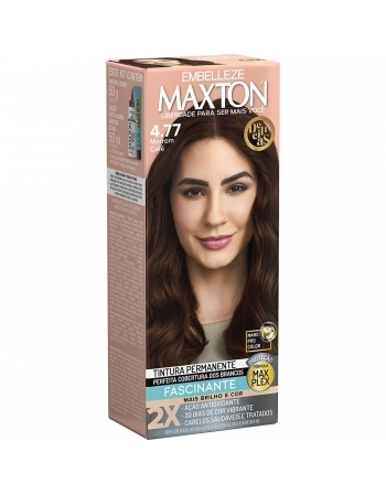 TINTURA MAXTON KIT PRATICO 4.77 MARROM CAFE