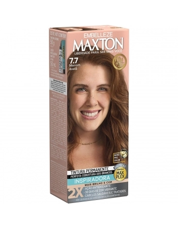 TINTURA MAXTON KIT PRATICO 7.7 MARROM AVELA