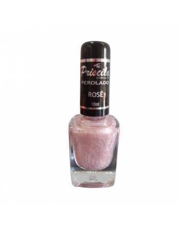 ESMALTE PRISCILA 10ML SEM BLISTER PEROLADO ROSE 2813