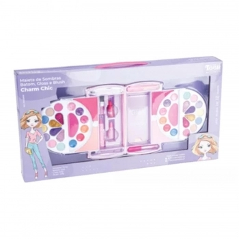 MALETA SOMBRA/BLUSH/GLOSS/BATOM FENZZA TEEN CHARM CHIC SKV120031