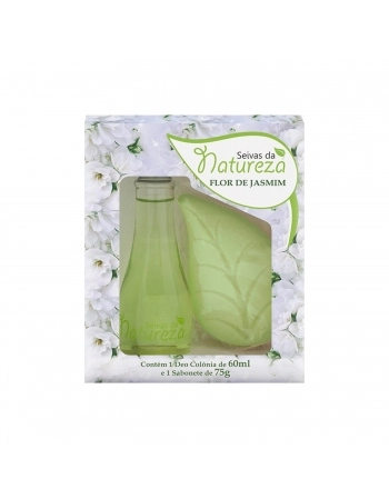 ESTOJO AROMATICA SEIVA NATUREZA DEO COLONIA 60ML + SABONETE 75G JASMIM