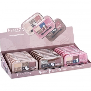 PALETA SOMBRA/BLUSH FENZZA COOKIES MARSH CARAMEL C/24 FZ10058