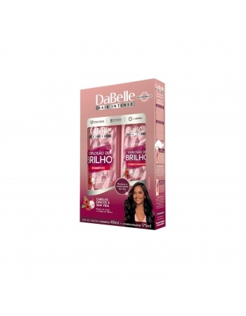 KIT SHAMPOO+CONDICIONADOR DABELLE 410/175ML EXPLOSAO DE BRILHO