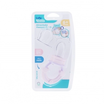 ALIMENTADOR LOLLY KINDDY 736101F FREEZYNG POUCH SILICONE BLISTER ROSA