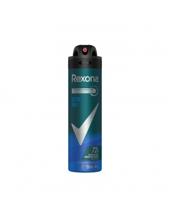 DESODORANTE AEROSOL REXONA MASCULINO 150ML ACTIVE DRY