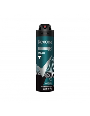 DESODORANTE AEROSOL REXONA MASCULINO 150ML INVISIBLE