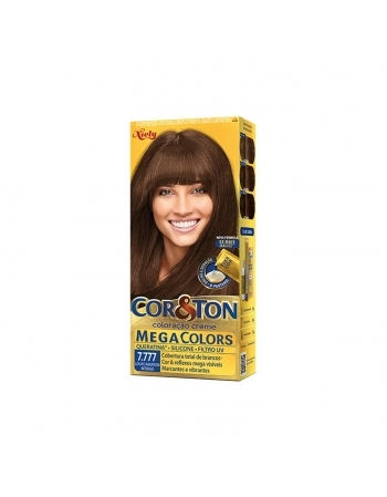 TINTURA NIELY COR&TON KIT 7.777 LOURO MARROM INTENSO
