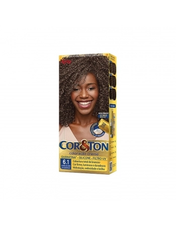 TINTURA NIELY COR&TON KIT 6.1 LOURO ESCURO ACINZENTADO