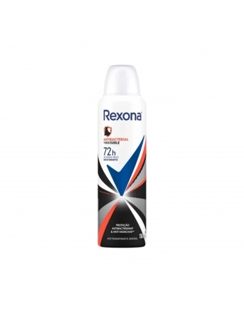 DESODORANTE AEROSOL REXONA FEMENINO 150ML ANTIBACTERIAL INVISIBLE