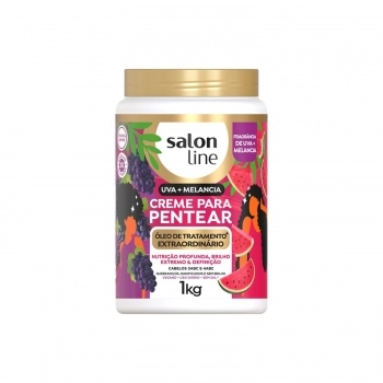 CREME PARA PENTEAR SALON LINE 1K OLEO TRATAMENTO EXTRAORDINARIO UVA+MELANICIA