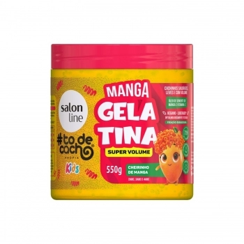 GELATINA SALON LINE 550G TO DE CACHO KIDS SUPER VOLUME CHEIRINHO DE MANGA