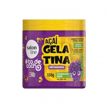 GELATINA SALON LINE 550G TO DE CACHO KIDS DEFINIDORA CHEIRINHO DE ACAI