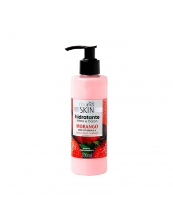 CREME HIDRATANTE MAOS/CORPO MURIEL SKIN 200ML MORANGO