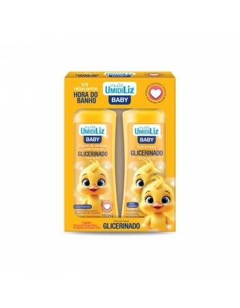 KIT INFANTIL MURIEL CREME PENTEAR+SABONETE LIQUIDO 150ML UMIDILIZ BABY CAMOMILA