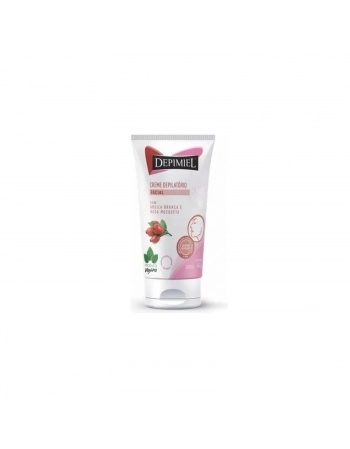 CREME DEPILATORIO FACIAL DEPIMIEL 40G ARGILA BRANCA E ROSA MOSQUETA