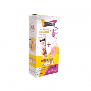 CREME DEPILATORIO CORPORAL DEPIMIEL 120G + GRATIS DESODORANTE