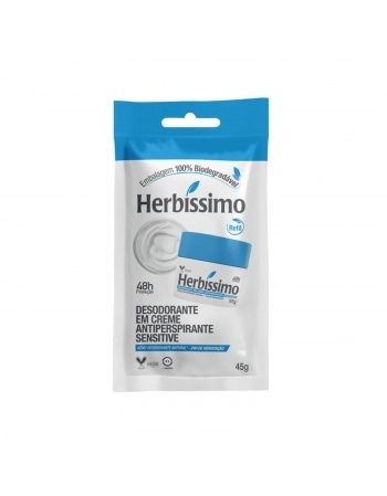 DESODORANTE CREME HERBISSIMO 45G REFIL SENSITIVE