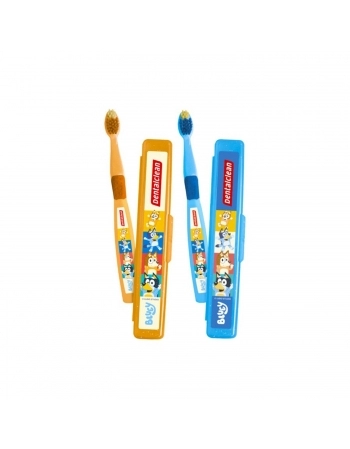 ESCOVA DENTAL DENTALCLEAN IINFANTIL+ESTOJO BLUEY MACIA ESCOLAR