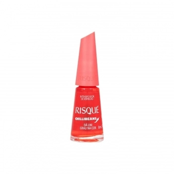 ESMALTE RISQUE CHILI DA UM GRAU NA COR INTENSIFICADOR VERMELHO SEM BLISTER