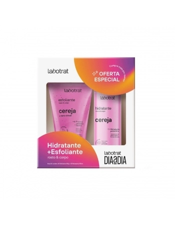 KIT HIDRATANTE + ESFOLIANTE LABOTRAT 190/150G DIA/DIA CEREJA