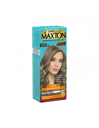 TINTURA MAXTON KIT PRATICO 7.1 LOURO CINZA MEDIO