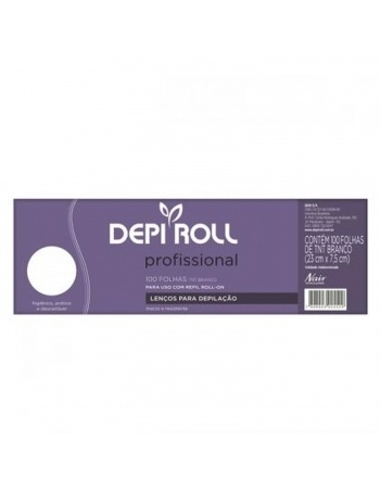 LENCO DEPILACAO DEPI ROLL 100FOLHAS