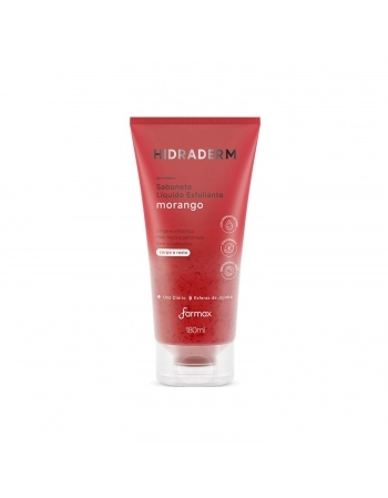 SABONETE LIQUIDO ESFOLIANTE HIDRADERM 180G MORANGO