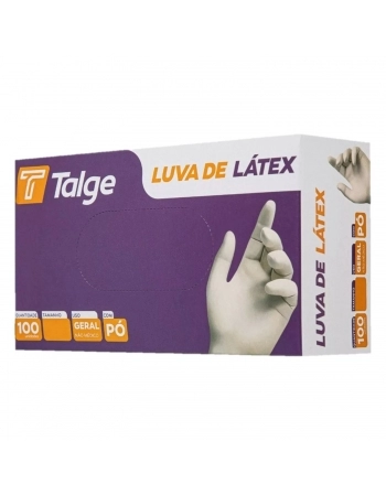 LUVA TALGE LATEX PEQUENA 100UN 77 COM PO