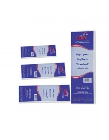 PAPEL PARA DEPILAÇAO SANTA CLARA 100 UNIDADES STANDARD 797