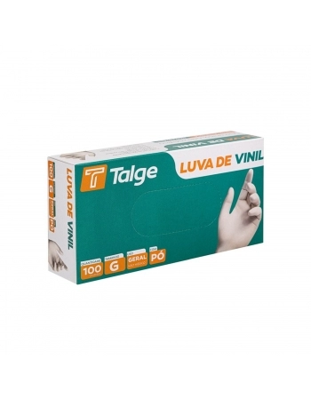 LUVA TALGE VINIL GRANDE 100UN 503 COM PO