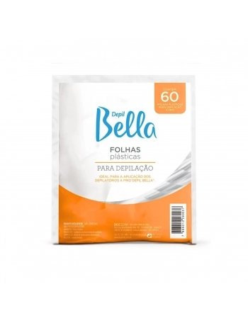 FOLHA PLASTICA DEPILAÇÃO DEPIL BELLA 60FOLHAS