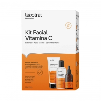 KIT FACIAL SABONETE+TONICO+GEL ULTRA SECATIVO 100/110ML/15G LABOTRAT DERMO SKIN ANTIACNE