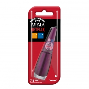 ESMALTE IMPALA MARATONANDO COM NETFLIX UMA NOVA TEMPORADA PEROLADO COM BLISTER 1044