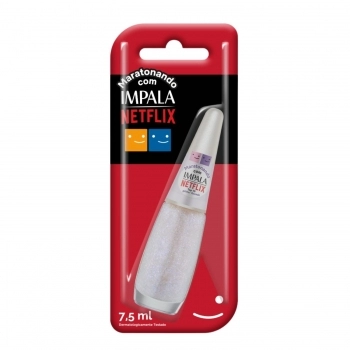ESMALTE IMPALA MARATONANDO COM NETFLIX TOP 10 GLITTER COM BLISTER 1047