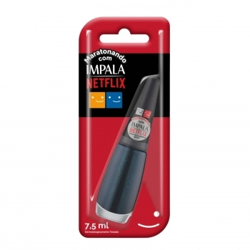 ESMALTE IMPALA MARATONANDO COM NETFLIX CHEIO DE SUSPENSE GLITTER COM BLISTER 1045
