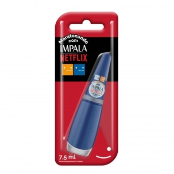 ESMALTE IMPALA MARATONANDO COM NETFLIX PULAR ABERTURA CREMOSO COM BLISTER 1042