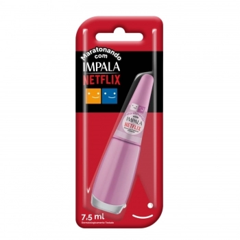 ESMALTE IMPALA MARATONANDO COM NETFLIX AMA UM K DRAMA CREMOSO COM BLISTER 1041