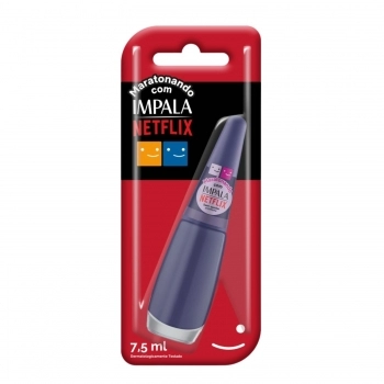 ESMALTE IMPALA MARATONANDO COM NETFLIX SEM SPOILER CREMOSO COM BLISTER 1040