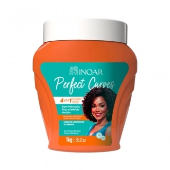 CREME TRATAMENTO INOAR 1KG PERFECT CURVES 4EM1